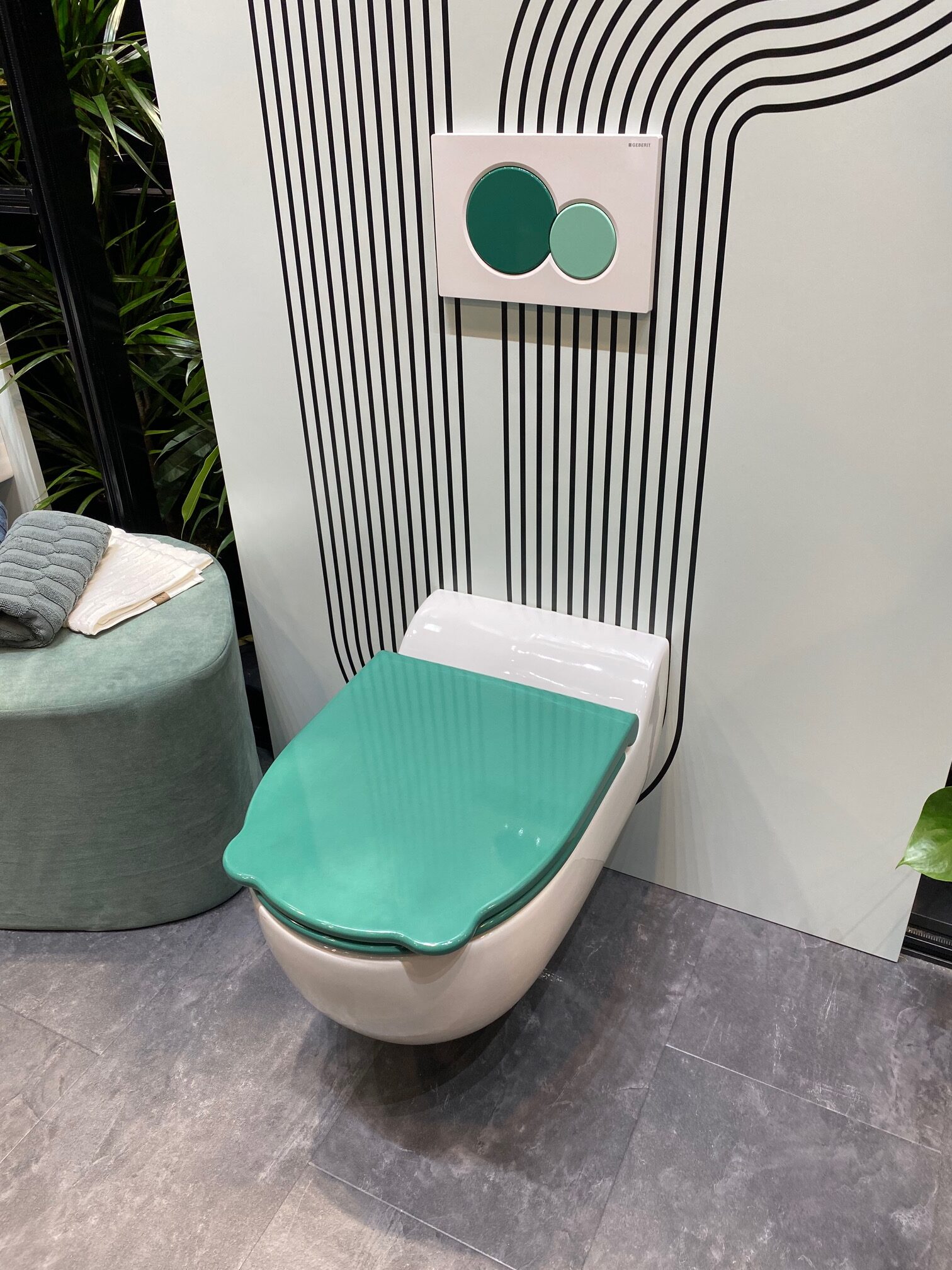 Toilette_Grün